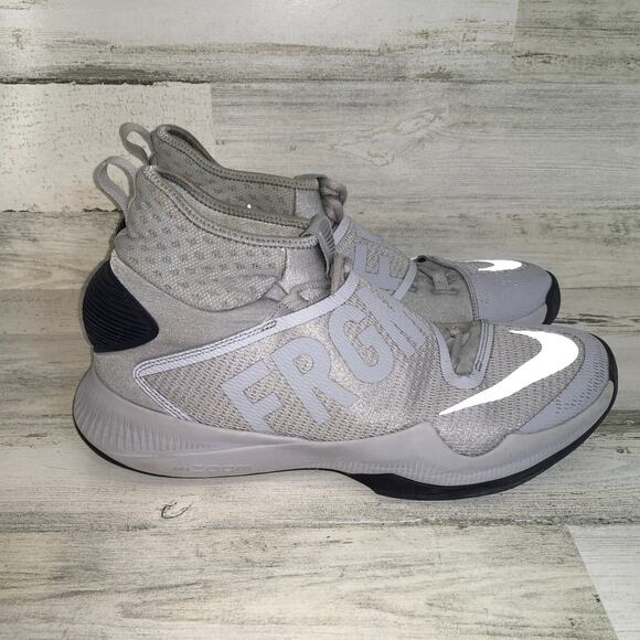 Nike X Fragment Design Zoom Hyperrev 2016 Grey Wolf Navy Blue Mens 12 Sneaker - Picture 2 of 10